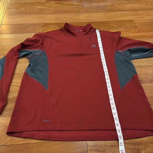 Nike Men’s ACG Pullover Burgundy Quarter Zip Dri Fit Performance size XL - Picture 8 of 8